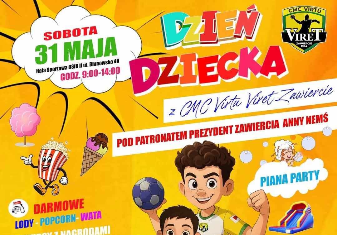 Dzień Dziecka z CMC Viret Zawiercie – sport, zabawa i mnóstwo atrakcji