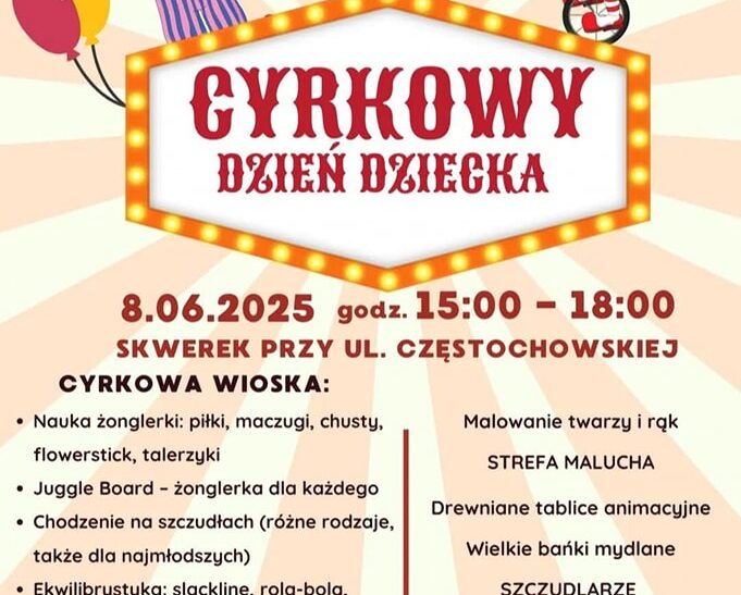 Cyrkowa niedziela w Łazach. Dzień Dziecka z atrakcjami dla całych rodzin