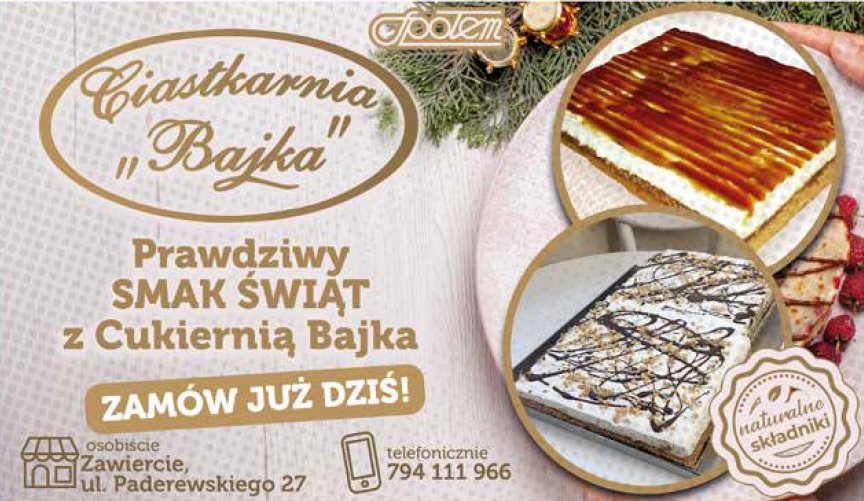 Zamów ciasta na Boże Narodzenie w Cukierni „Bajka”