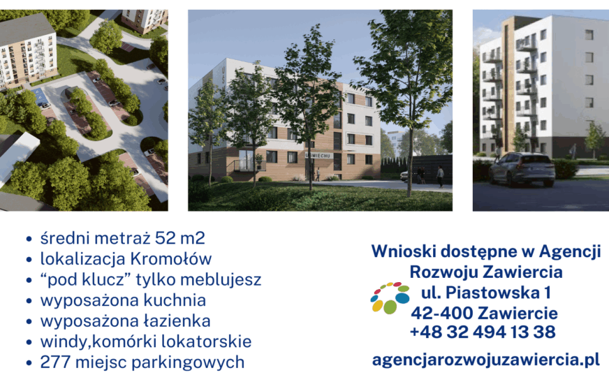Nowe mieszkania w Zawierciu – nabór trwa!