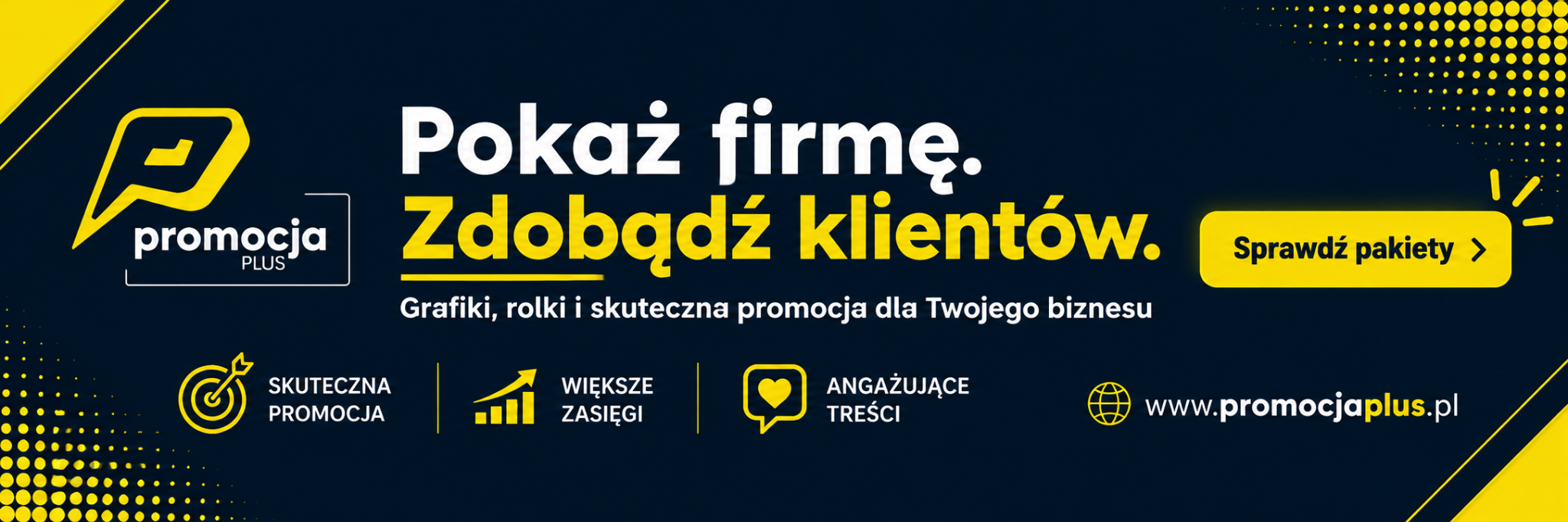 Promocja Plus. Pokaż firmę. Zdobądź klientów. Sprawdź pakiety.